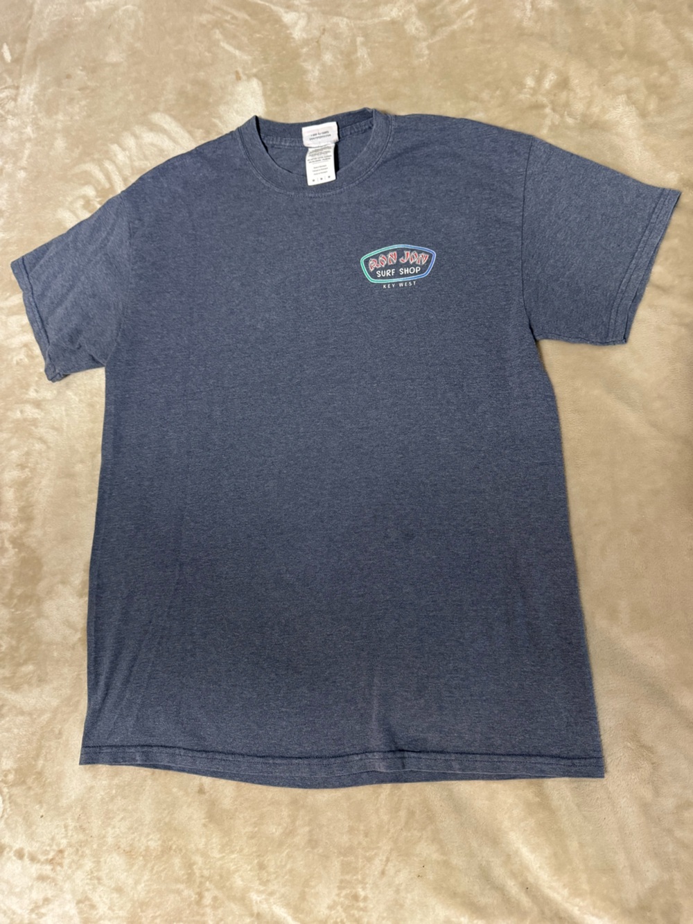 Ron Jon Navy Blue Surf Shop Graphic T-Shirt